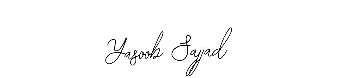 Similarly Bearetta-2O07w is the best handwritten signature design. Signature creator online .You can use it as an online autograph creator for name Yasoob Sajjad. Yasoob Sajjad signature style 12 images and pictures png