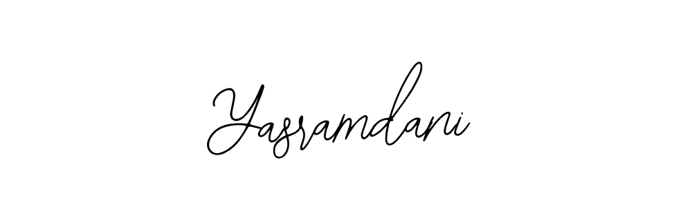 Also You can easily find your signature by using the search form. We will create Yasramdani name handwritten signature images for you free of cost using Bearetta-2O07w sign style. Yasramdani signature style 12 images and pictures png