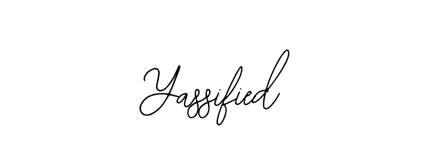 Use a signature maker to create a handwritten signature online. With this signature software, you can design (Bearetta-2O07w) your own signature for name Yassified. Yassified signature style 12 images and pictures png