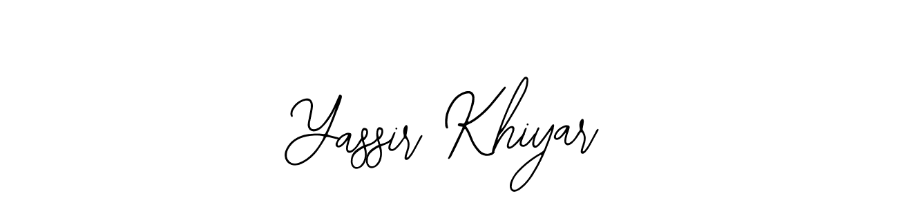 Create a beautiful signature design for name Yassir Khiyar. With this signature (Bearetta-2O07w) fonts, you can make a handwritten signature for free. Yassir Khiyar signature style 12 images and pictures png