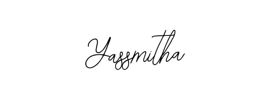 Make a beautiful signature design for name Yassmitha. With this signature (Bearetta-2O07w) style, you can create a handwritten signature for free. Yassmitha signature style 12 images and pictures png