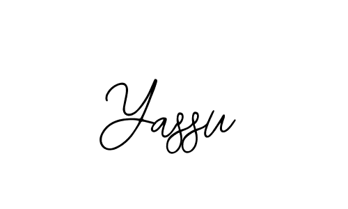 You should practise on your own different ways (Bearetta-2O07w) to write your name (Yassu) in signature. don't let someone else do it for you. Yassu signature style 12 images and pictures png