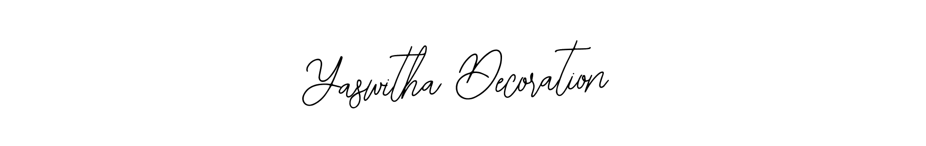 Bearetta-2O07w is a professional signature style that is perfect for those who want to add a touch of class to their signature. It is also a great choice for those who want to make their signature more unique. Get Yaswitha Decoration name to fancy signature for free. Yaswitha Decoration signature style 12 images and pictures png