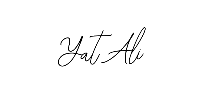 if you are searching for the best signature style for your name Yat Ali. so please give up your signature search. here we have designed multiple signature styles  using Bearetta-2O07w. Yat Ali signature style 12 images and pictures png