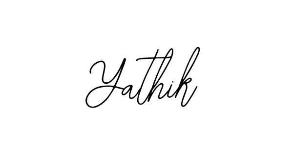 Design your own signature with our free online signature maker. With this signature software, you can create a handwritten (Bearetta-2O07w) signature for name Yathik. Yathik signature style 12 images and pictures png