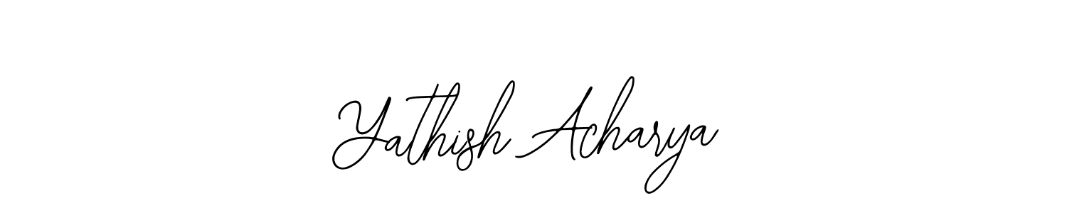 Also You can easily find your signature by using the search form. We will create Yathish Acharya name handwritten signature images for you free of cost using Bearetta-2O07w sign style. Yathish Acharya signature style 12 images and pictures png