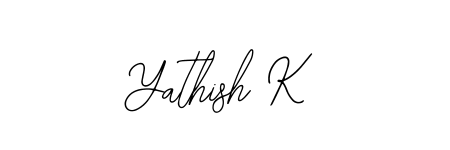 Similarly Bearetta-2O07w is the best handwritten signature design. Signature creator online .You can use it as an online autograph creator for name Yathish K. Yathish K signature style 12 images and pictures png