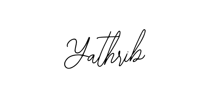 How to make Yathrib signature? Bearetta-2O07w is a professional autograph style. Create handwritten signature for Yathrib name. Yathrib signature style 12 images and pictures png