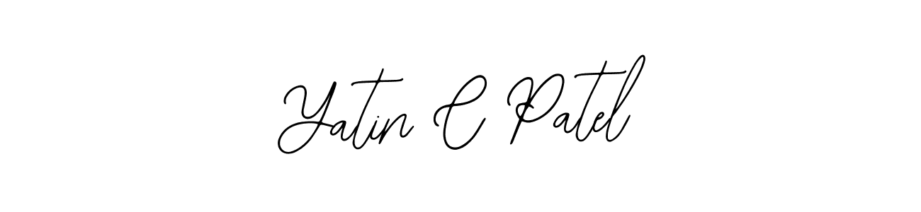 Design your own signature with our free online signature maker. With this signature software, you can create a handwritten (Bearetta-2O07w) signature for name Yatin C Patel. Yatin C Patel signature style 12 images and pictures png
