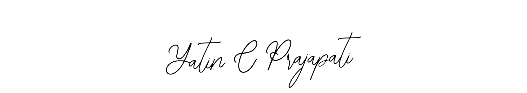 How to make Yatin C Prajapati signature? Bearetta-2O07w is a professional autograph style. Create handwritten signature for Yatin C Prajapati name. Yatin C Prajapati signature style 12 images and pictures png