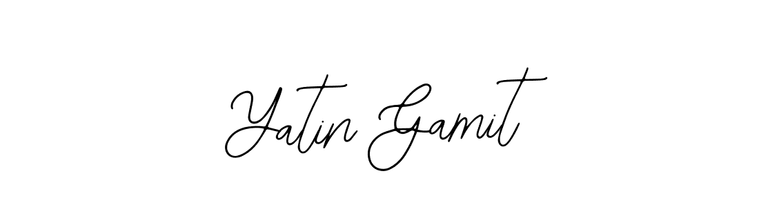 Yatin Gamit stylish signature style. Best Handwritten Sign (Bearetta-2O07w) for my name. Handwritten Signature Collection Ideas for my name Yatin Gamit. Yatin Gamit signature style 12 images and pictures png