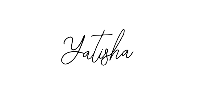 How to make Yatisha signature? Bearetta-2O07w is a professional autograph style. Create handwritten signature for Yatisha name. Yatisha signature style 12 images and pictures png