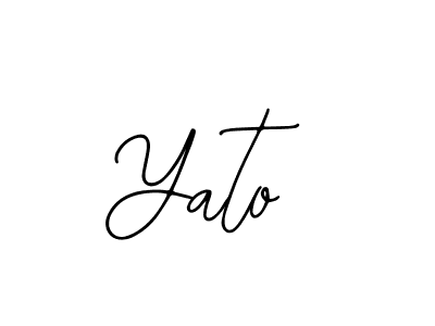 The best way (Bearetta-2O07w) to make a short signature is to pick only two or three words in your name. The name Yato include a total of six letters. For converting this name. Yato signature style 12 images and pictures png