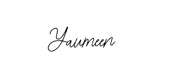 You should practise on your own different ways (Bearetta-2O07w) to write your name (Yaumeen) in signature. don't let someone else do it for you. Yaumeen signature style 12 images and pictures png