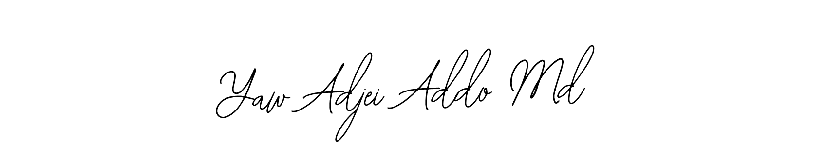 Use a signature maker to create a handwritten signature online. With this signature software, you can design (Bearetta-2O07w) your own signature for name Yaw Adjei Addo Md. Yaw Adjei Addo Md signature style 12 images and pictures png