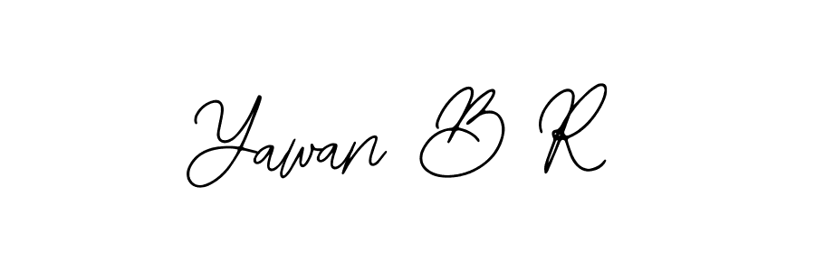 Make a beautiful signature design for name Yawan B R. With this signature (Bearetta-2O07w) style, you can create a handwritten signature for free. Yawan B R signature style 12 images and pictures png