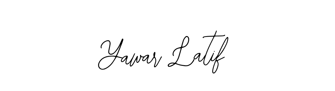 The best way (Bearetta-2O07w) to make a short signature is to pick only two or three words in your name. The name Yawar Latif include a total of six letters. For converting this name. Yawar Latif signature style 12 images and pictures png