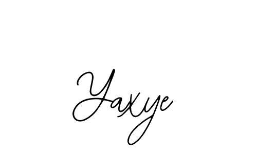 Similarly Bearetta-2O07w is the best handwritten signature design. Signature creator online .You can use it as an online autograph creator for name Yaxye. Yaxye signature style 12 images and pictures png
