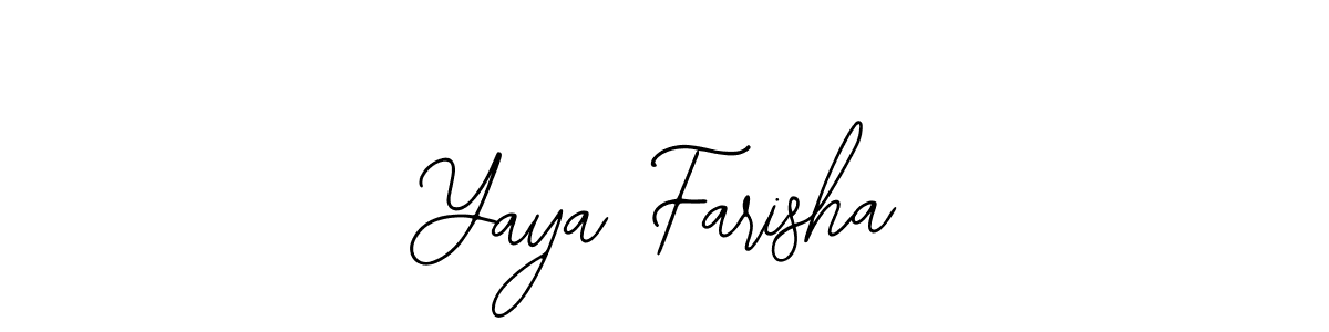 It looks lik you need a new signature style for name Yaya Farisha. Design unique handwritten (Bearetta-2O07w) signature with our free signature maker in just a few clicks. Yaya Farisha signature style 12 images and pictures png