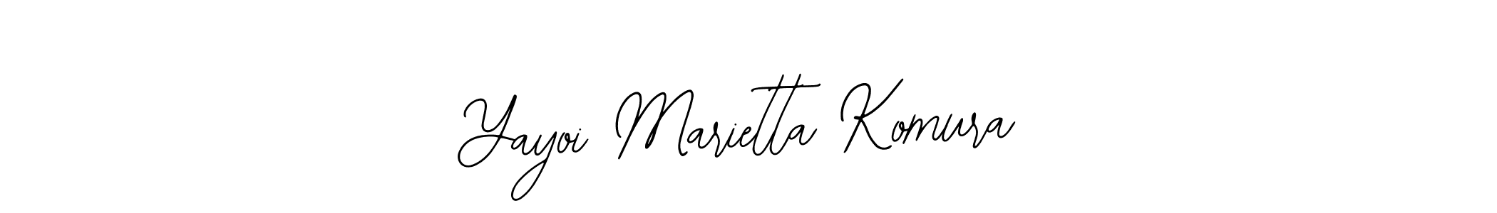 Make a beautiful signature design for name Yayoi Marietta Komura. Use this online signature maker to create a handwritten signature for free. Yayoi Marietta Komura signature style 12 images and pictures png