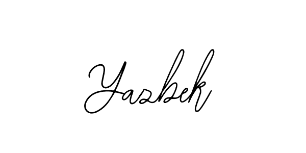 Make a beautiful signature design for name Yazbek. With this signature (Bearetta-2O07w) style, you can create a handwritten signature for free. Yazbek signature style 12 images and pictures png