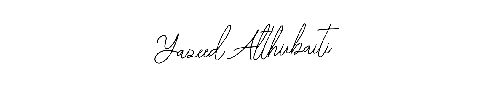 Create a beautiful signature design for name Yazeed Althubaiti. With this signature (Bearetta-2O07w) fonts, you can make a handwritten signature for free. Yazeed Althubaiti signature style 12 images and pictures png