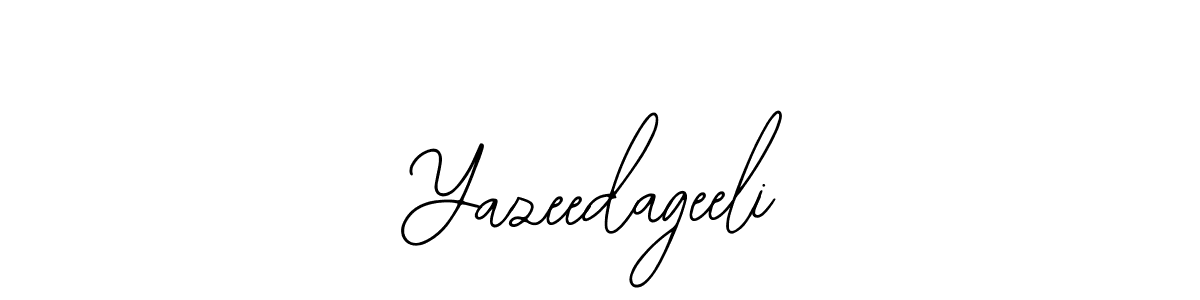 Also You can easily find your signature by using the search form. We will create Yazeedageeli name handwritten signature images for you free of cost using Bearetta-2O07w sign style. Yazeedageeli signature style 12 images and pictures png