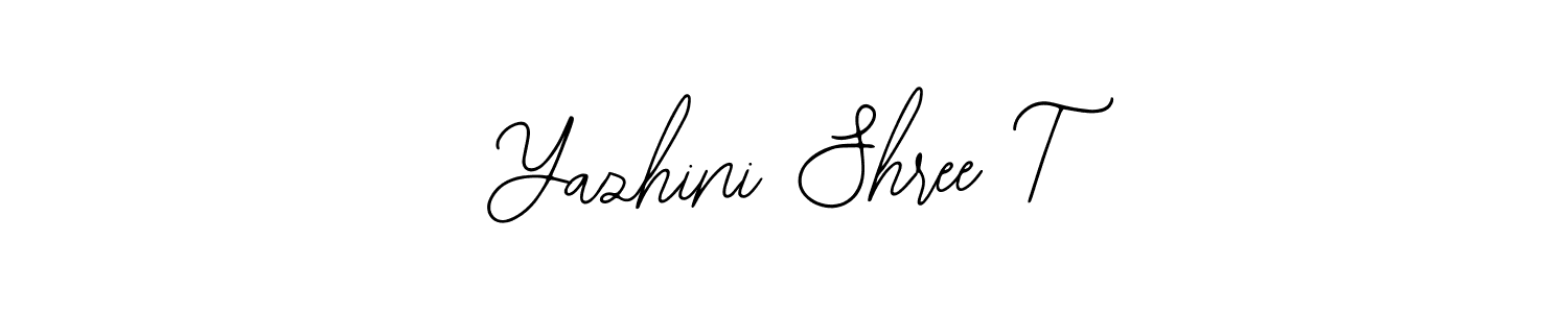 if you are searching for the best signature style for your name Yazhini Shree T. so please give up your signature search. here we have designed multiple signature styles  using Bearetta-2O07w. Yazhini Shree T signature style 12 images and pictures png