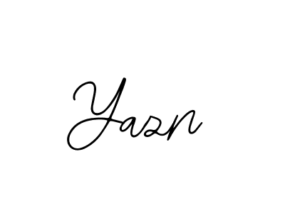 How to make Yazn signature? Bearetta-2O07w is a professional autograph style. Create handwritten signature for Yazn name. Yazn signature style 12 images and pictures png