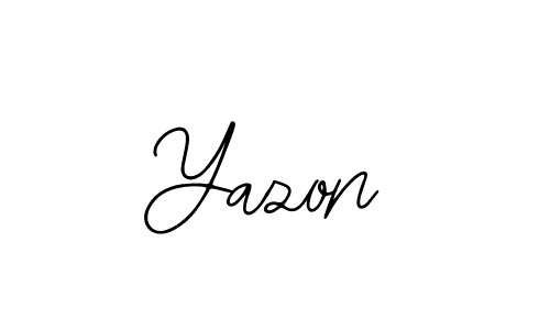Similarly Bearetta-2O07w is the best handwritten signature design. Signature creator online .You can use it as an online autograph creator for name Yazon. Yazon signature style 12 images and pictures png