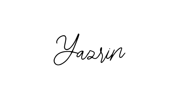 How to make Yazrin signature? Bearetta-2O07w is a professional autograph style. Create handwritten signature for Yazrin name. Yazrin signature style 12 images and pictures png