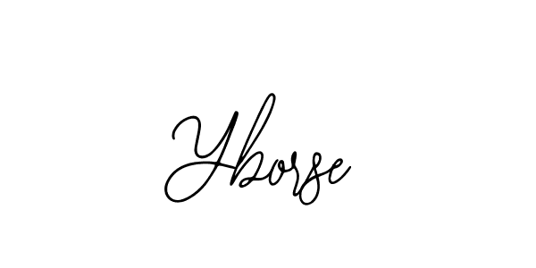 How to make Yborse signature? Bearetta-2O07w is a professional autograph style. Create handwritten signature for Yborse name. Yborse signature style 12 images and pictures png
