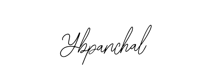 How to make Ybpanchal name signature. Use Bearetta-2O07w style for creating short signs online. This is the latest handwritten sign. Ybpanchal signature style 12 images and pictures png
