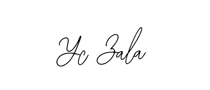 Yc Zala stylish signature style. Best Handwritten Sign (Bearetta-2O07w) for my name. Handwritten Signature Collection Ideas for my name Yc Zala. Yc Zala signature style 12 images and pictures png