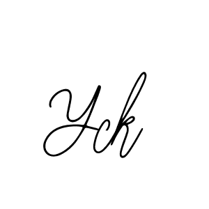 Make a beautiful signature design for name Yck. With this signature (Bearetta-2O07w) style, you can create a handwritten signature for free. Yck signature style 12 images and pictures png