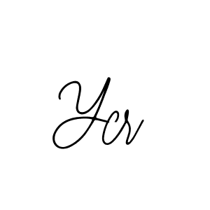Use a signature maker to create a handwritten signature online. With this signature software, you can design (Bearetta-2O07w) your own signature for name Ycr. Ycr signature style 12 images and pictures png