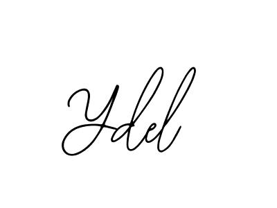 You should practise on your own different ways (Bearetta-2O07w) to write your name (Ydel) in signature. don't let someone else do it for you. Ydel signature style 12 images and pictures png