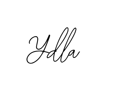 How to make Ydla name signature. Use Bearetta-2O07w style for creating short signs online. This is the latest handwritten sign. Ydla signature style 12 images and pictures png