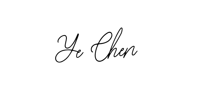 Use a signature maker to create a handwritten signature online. With this signature software, you can design (Bearetta-2O07w) your own signature for name Ye Chen. Ye Chen signature style 12 images and pictures png