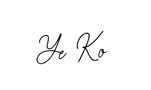 Also You can easily find your signature by using the search form. We will create Ye Ko name handwritten signature images for you free of cost using Bearetta-2O07w sign style. Ye Ko signature style 12 images and pictures png