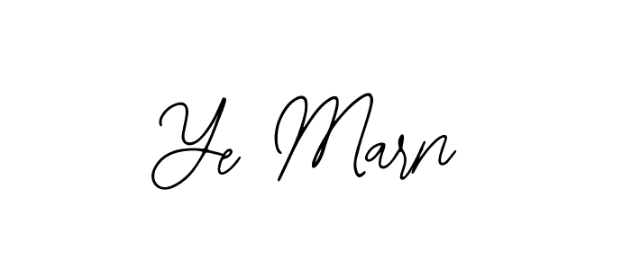 Also You can easily find your signature by using the search form. We will create Ye Marn name handwritten signature images for you free of cost using Bearetta-2O07w sign style. Ye Marn signature style 12 images and pictures png