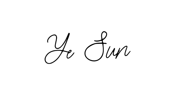 Design your own signature with our free online signature maker. With this signature software, you can create a handwritten (Bearetta-2O07w) signature for name Ye Sun. Ye Sun signature style 12 images and pictures png