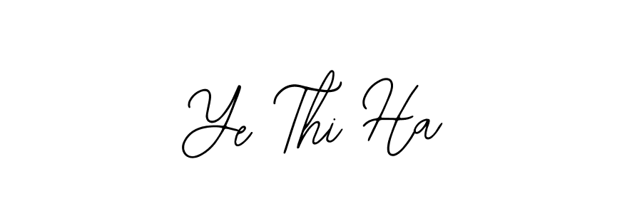 Make a beautiful signature design for name Ye Thi Ha. Use this online signature maker to create a handwritten signature for free. Ye Thi Ha signature style 12 images and pictures png