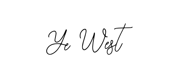 if you are searching for the best signature style for your name Ye West. so please give up your signature search. here we have designed multiple signature styles  using Bearetta-2O07w. Ye West signature style 12 images and pictures png