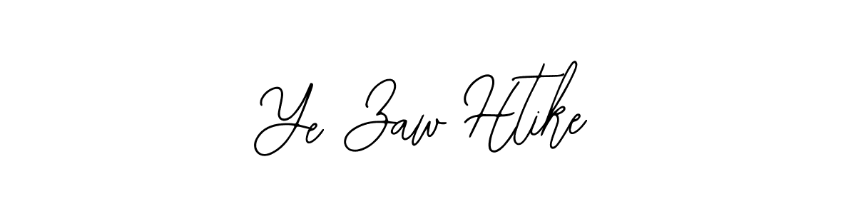 Design your own signature with our free online signature maker. With this signature software, you can create a handwritten (Bearetta-2O07w) signature for name Ye Zaw Htike. Ye Zaw Htike signature style 12 images and pictures png