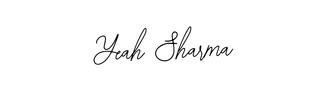 How to make Yeah Sharma signature? Bearetta-2O07w is a professional autograph style. Create handwritten signature for Yeah Sharma name. Yeah Sharma signature style 12 images and pictures png