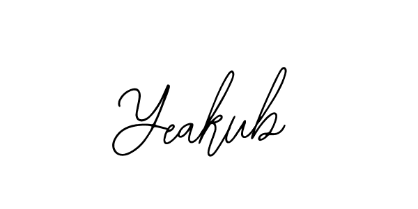 How to Draw Yeakub signature style? Bearetta-2O07w is a latest design signature styles for name Yeakub. Yeakub signature style 12 images and pictures png