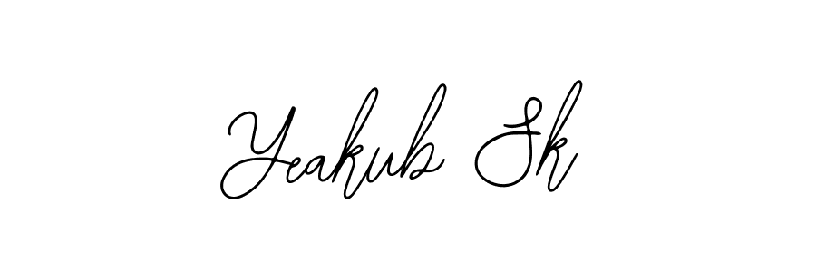 This is the best signature style for the Yeakub Sk name. Also you like these signature font (Bearetta-2O07w). Mix name signature. Yeakub Sk signature style 12 images and pictures png