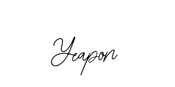 How to make Yeapon signature? Bearetta-2O07w is a professional autograph style. Create handwritten signature for Yeapon name. Yeapon signature style 12 images and pictures png