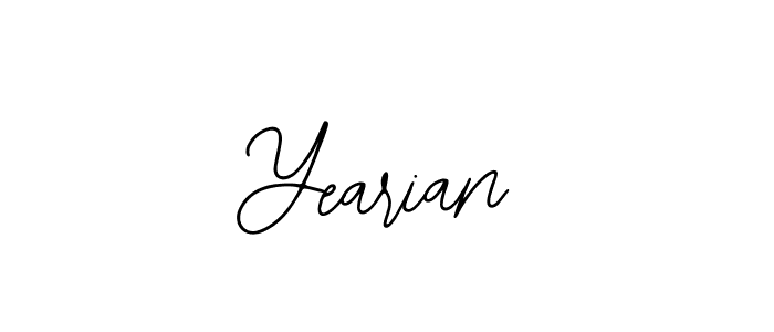Yearian stylish signature style. Best Handwritten Sign (Bearetta-2O07w) for my name. Handwritten Signature Collection Ideas for my name Yearian. Yearian signature style 12 images and pictures png